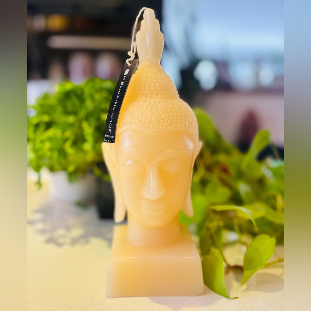Giant Buddha Head Candle – NWT-Sweet Season – New With Tag – Early 2000s